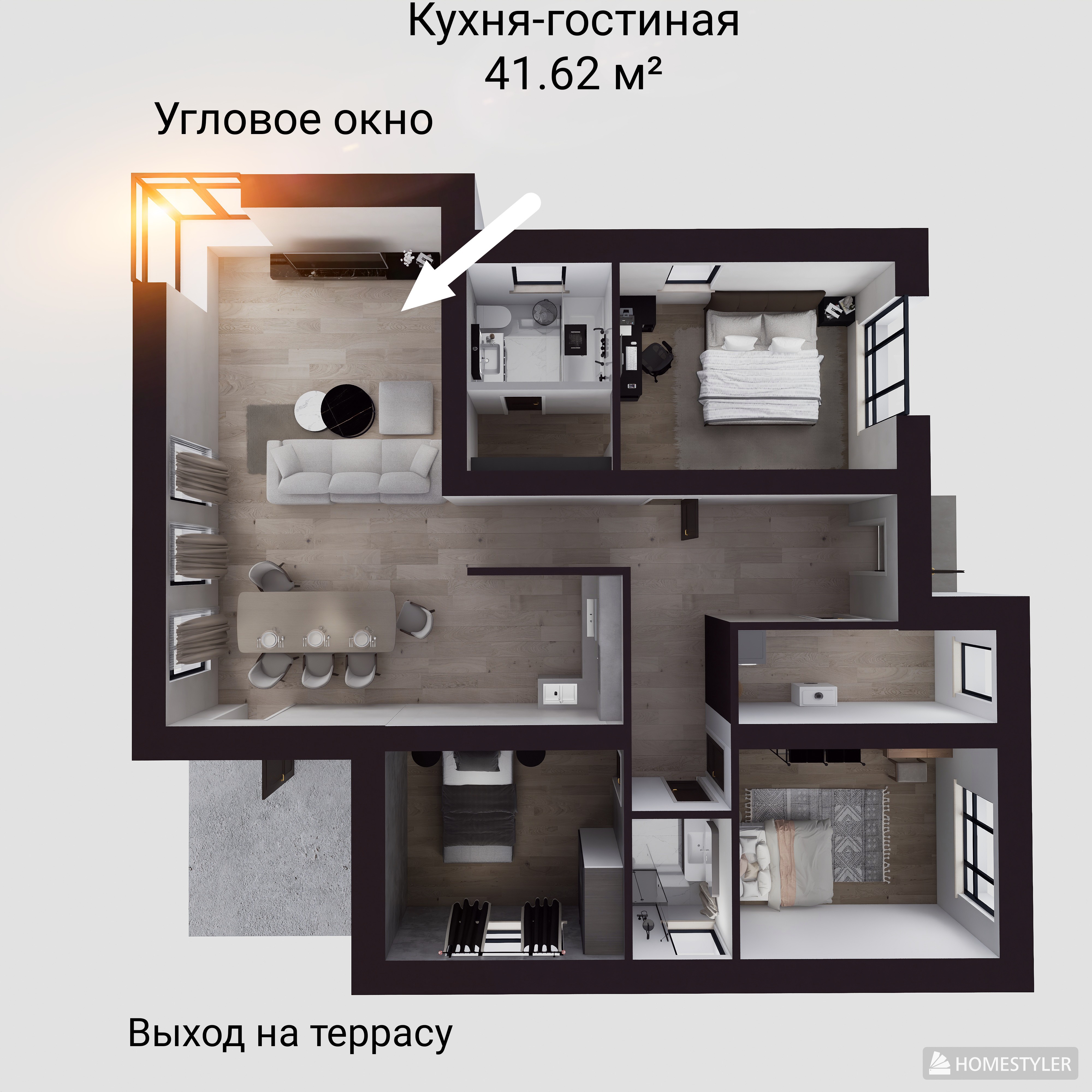 планировка коттеджа