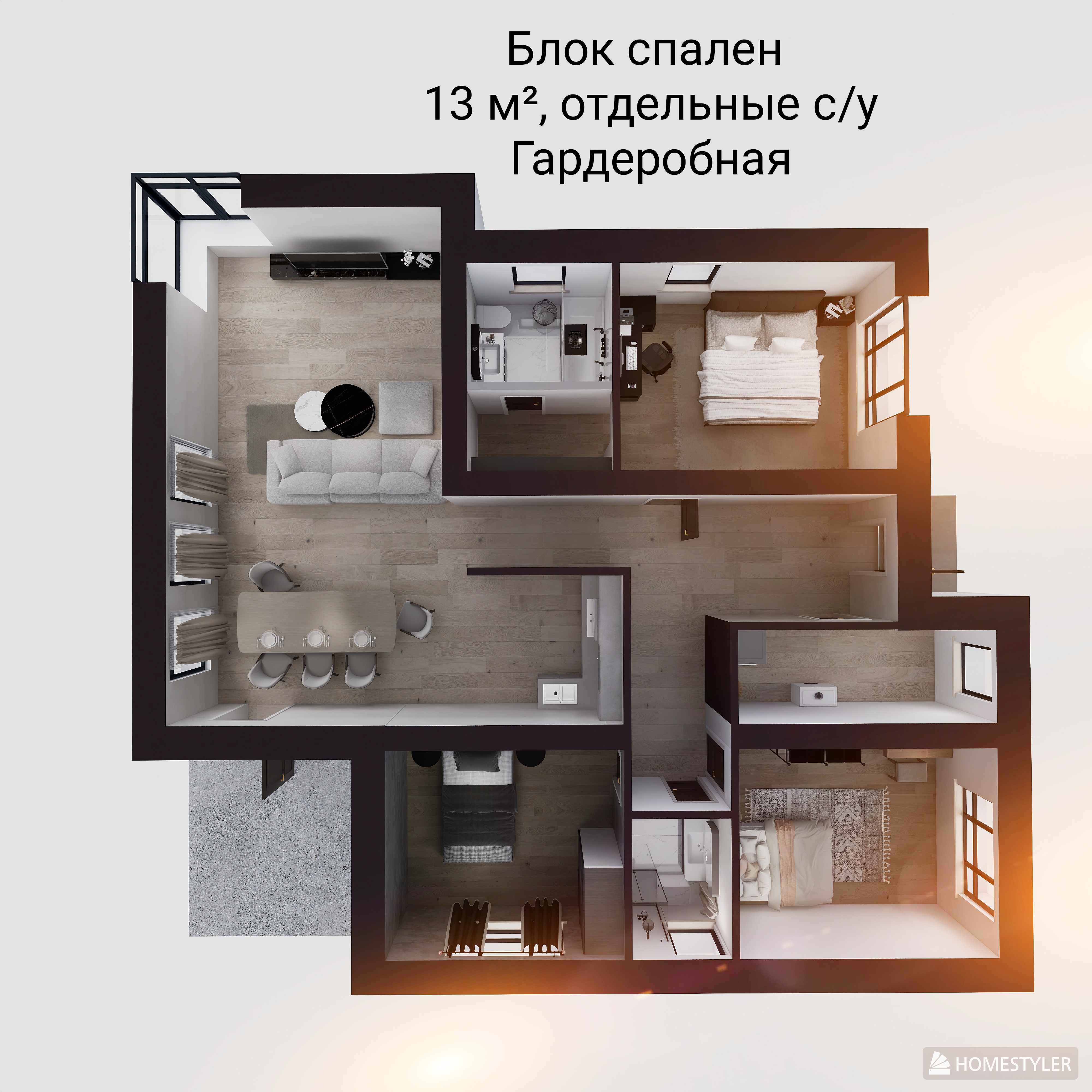 планировка коттеджа